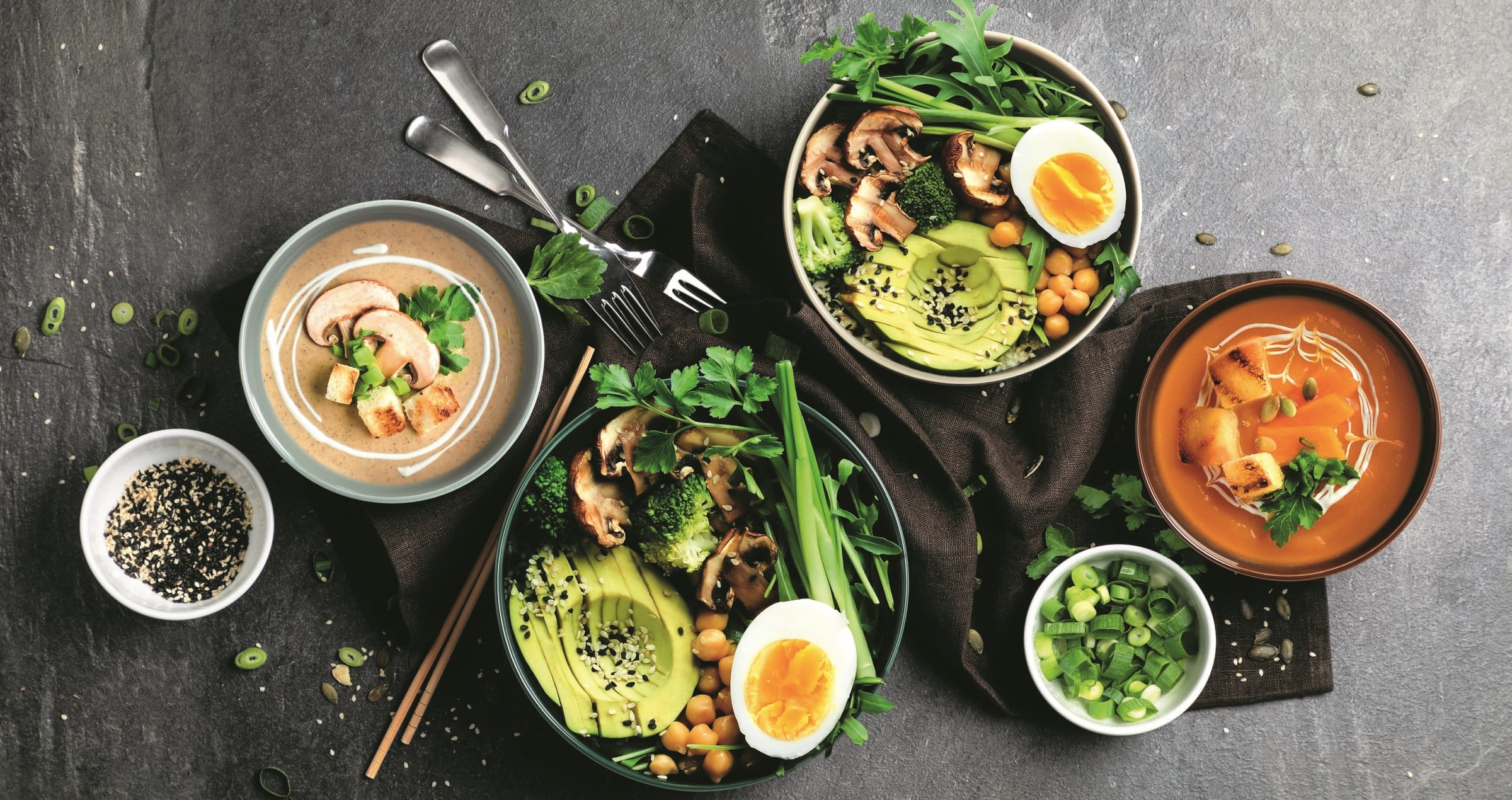 64d0ba066b194 Zutatenpalette für unsere Bowls